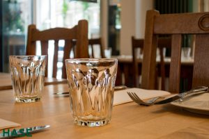 Gedeckter Tisch im Restaurant